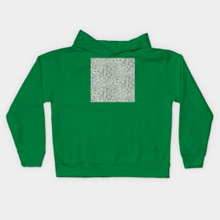 Sage Green Spiral Giraffe Print Kids Hoodie